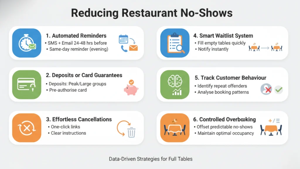 How to Reduce No-Show Restaurant Reservations