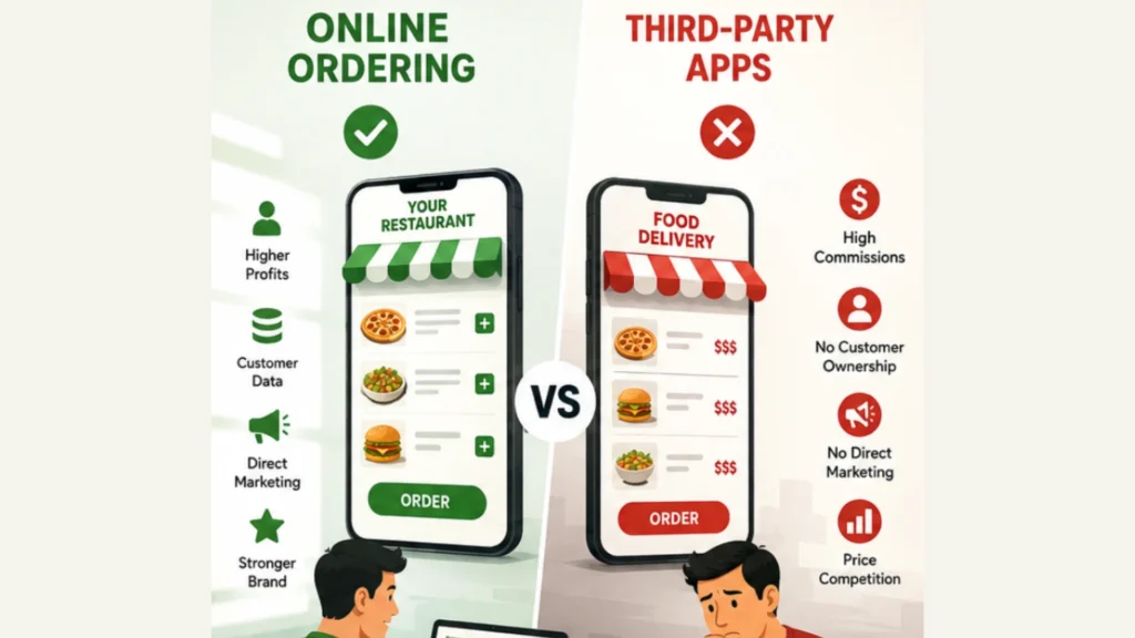 online ordering vs third party apps