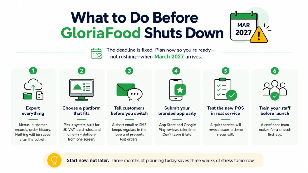 What to Do Before GloriaFood Shuts Down