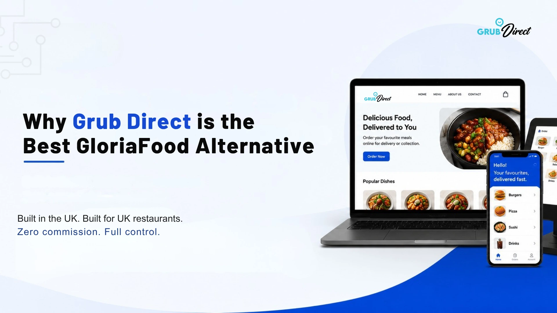 why grubdirect is the best gloriafood alternative in uk
